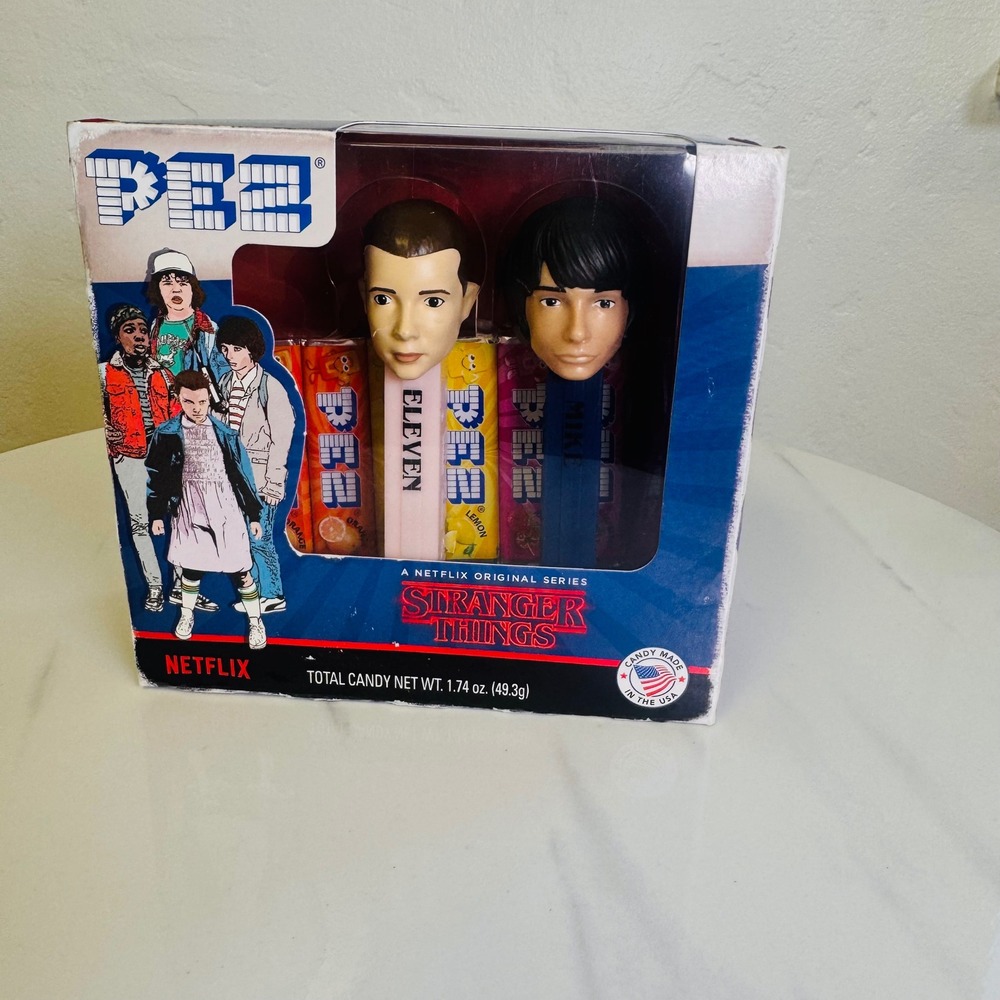 Stranger Things PEZ Candy Dispenser Gift Set Eleven Mike Lucas Dustin Netflix